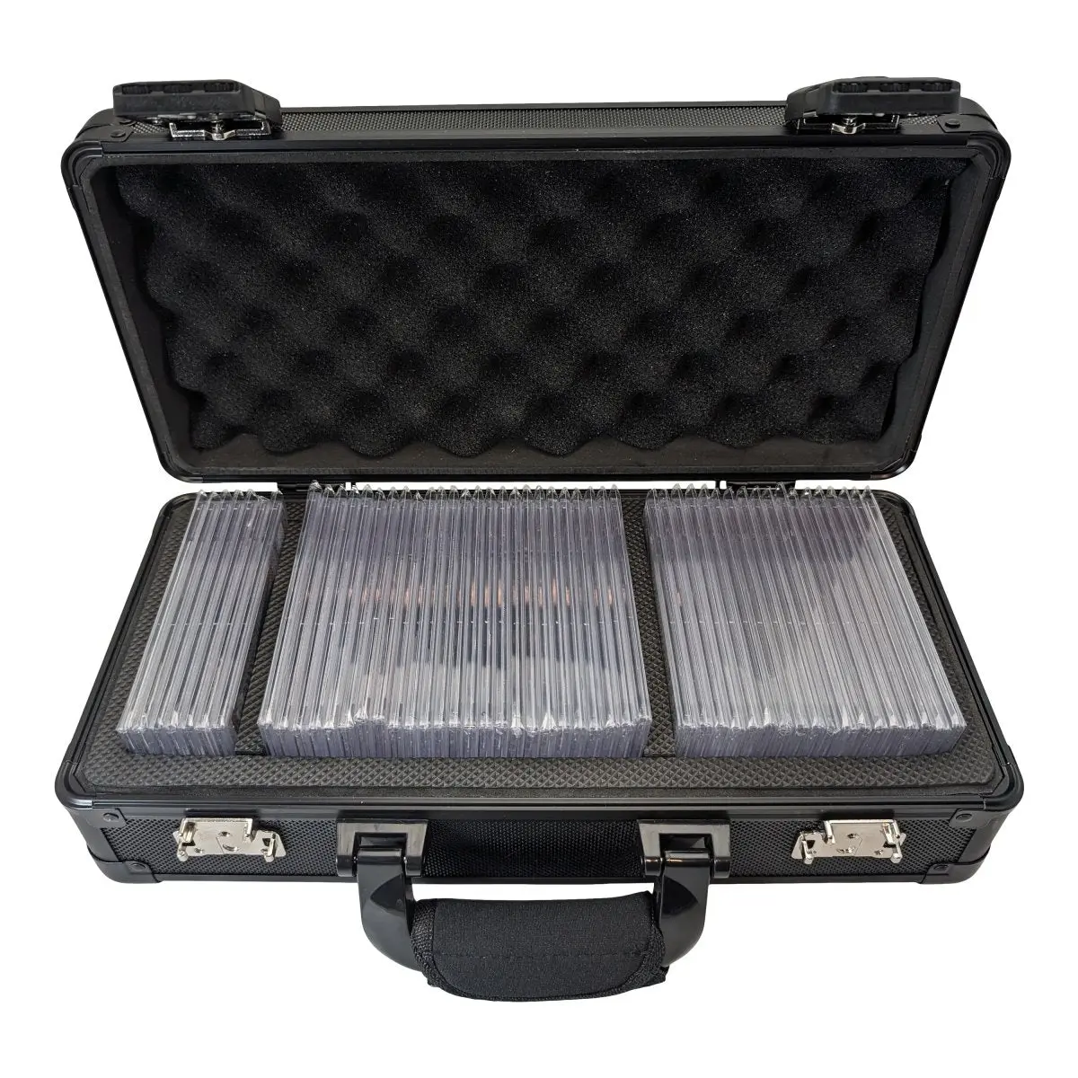 graded card backpack Original Edition with Permanent Rank Straps Graded Backpacks designed to hold 85 PSA slabs Graded Card Backpack and Slab
