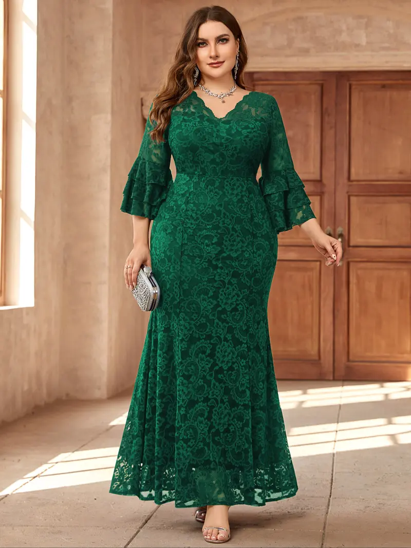 mermaid hem dress - TikTok Shop