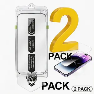 Privacy Screen Protector for iPhone 17 Pro Max Tempered Glass Shockproof Film Crystal Clear Anti-Spy 28° Privacy Angle Oleophobic Coating 2-Pack