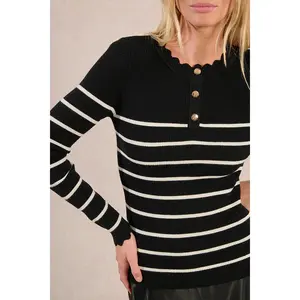 Tess Striped Knit Top