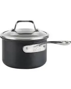 All-Clad B3 Hard Anodized Bonded Induction Aluminum 2-qt sauce Pan with Lid