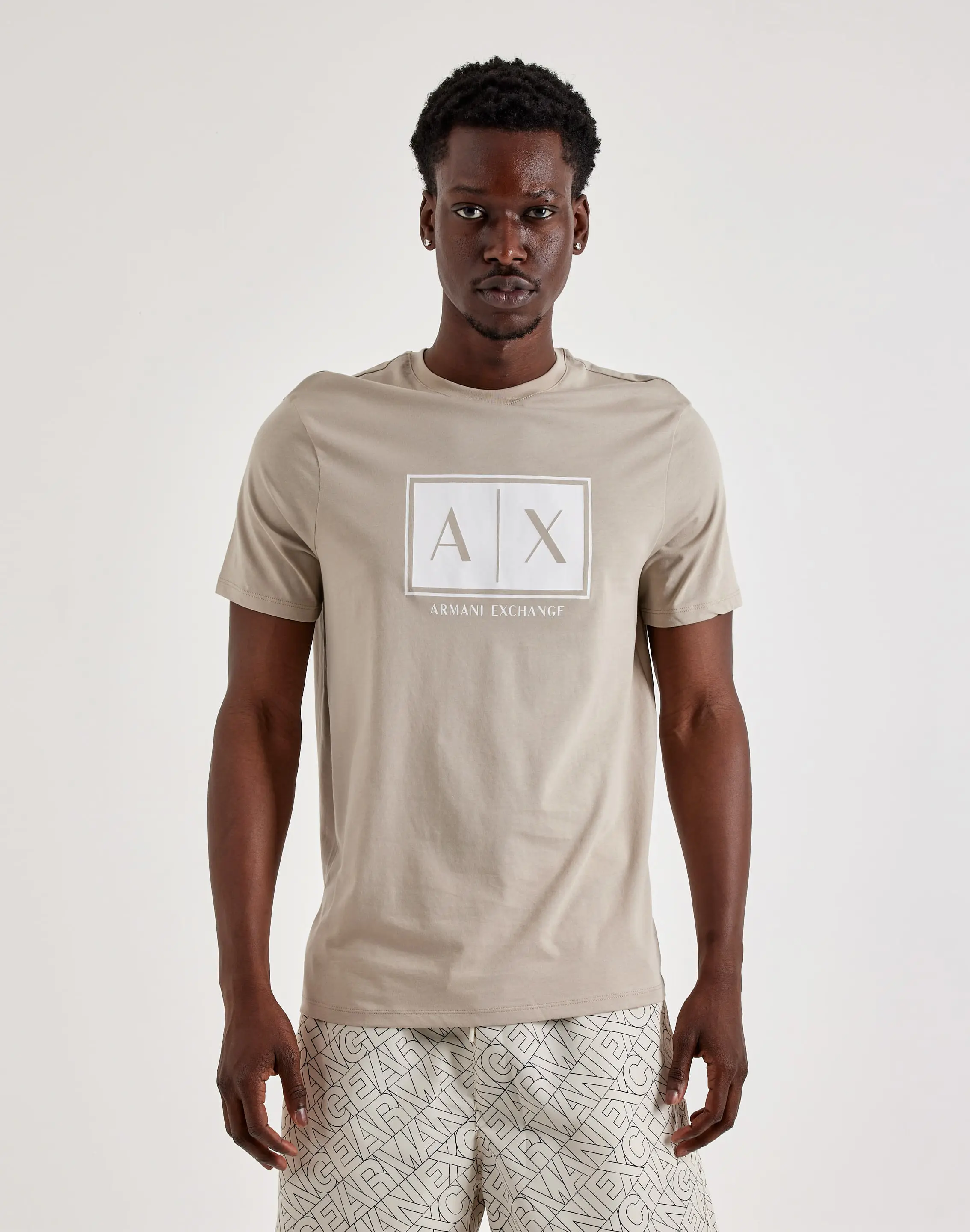 Mens Armani Exchange Box Logo Tee