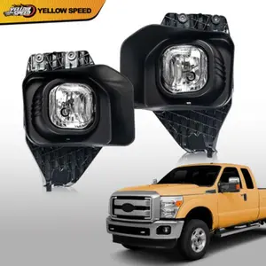 Fit For 11-16 Ford F250 F350 F450 F550 Superduty Clear Fog Lights Lamp W/Switch