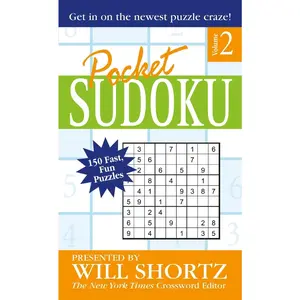 USED-Pocket Sudoku Presented by Will Shortz, Volume 2: 150 Fast, Fun Puzzles by Will Shortz (Mass Market Paperback)