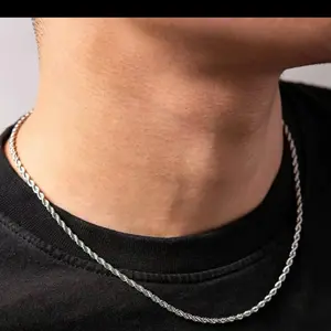 Men's 3mm Chain Necklace 18-24 Inch Chain Suitable for Men Women Stylish Jewelry Accessory