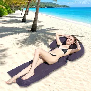 Portable Foldable Inflatable Camping Mat, Compact Outdoor Pad for Beach Parties, Lightweight and Easy Carry Camp Mattress