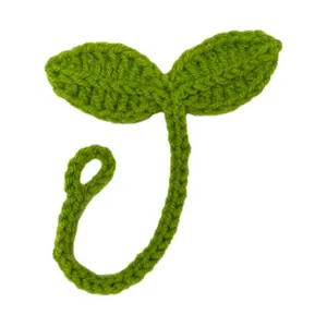 Knitted Crochet Leaf Bookmark – Multifunctional Green Leaf Decor  Craft and Cute Gift Accessory