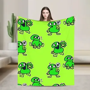 BFDI Two TPOT Blanket Ultra Soft Flannel Cozy Warm Decorative Bedroom Couch Sofa Chair Bedding Throw Bedspread Decor Decorative Throw Perfect Birthday  Christmas  for Cartoon Fans Kids Teens Adults Men Women Funny Show Style inspirational gift daughter