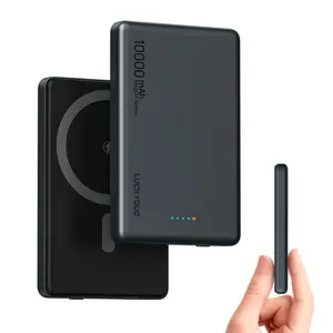 LUCKYDUO Ultra Slim 10000mAh for Magsafe Portable Charger,0.47IN Thin Wireless Magnetic Power Bank, Compact Battery Pack with PD 20W Two Way USB-C Charging,Compatible with iPhone 15/14/13/12 Series