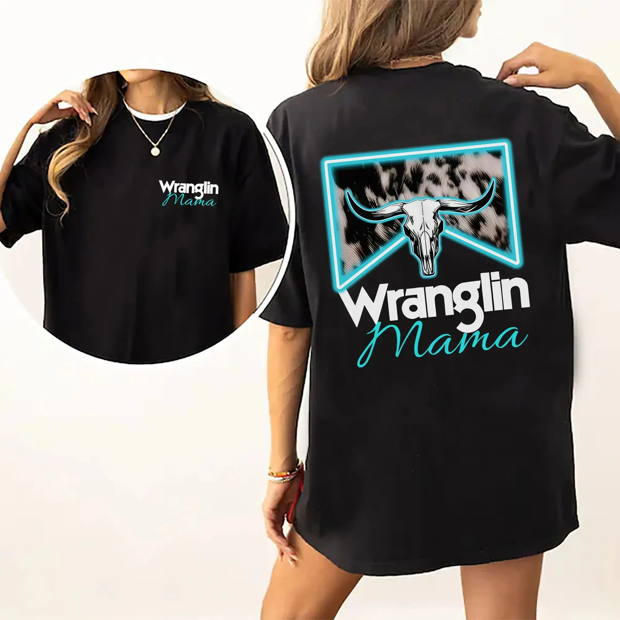 Women's Western-Inspired Graphic - Smooth  Cute Clothes, Comfortable Casual Rustic Apparel, Ideal Gifts for Cowgirls,summerwins,Street,shirts