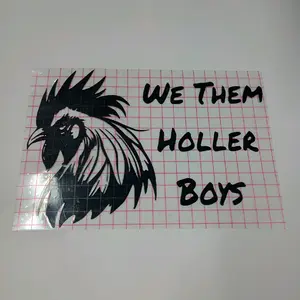 we Them Holler Boys Rooster Decal