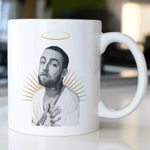 Mac Miller Ceramic Mug, 15 Ounce Coffee Cup for Tea Drinker Drinkware