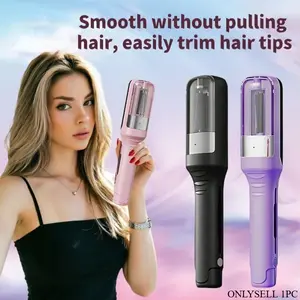 Wireless, Cordless hair clipper, women's split hair clipper, automatic split hair removal device, USB rechargeable portable, used for damaged hair care, removing split and broken hair, summer automatic split hair trimmer, including limited comb