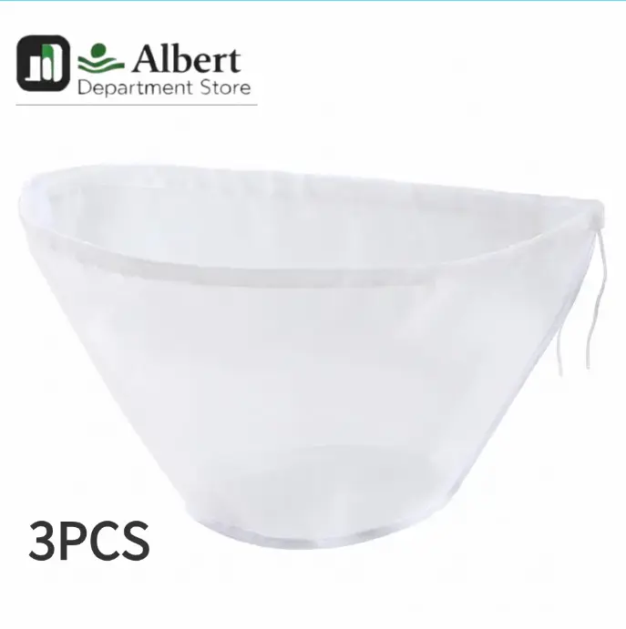 3PCS Nylon Fine Mesh Nut Milk Bag Set, Reusable Food Filter Strainer for Soy Milk, Juice, Tea – Indoor Recreation Kitchen Cooking Accessories