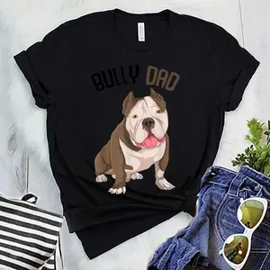 American Bully Dad Dog Owner Funny Men T-Shirt