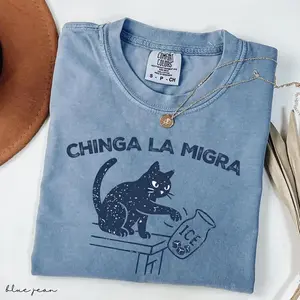 Comfort Colors Chinga La Migra T-shirt, Protest Graphic Tee, Unisex Gift
