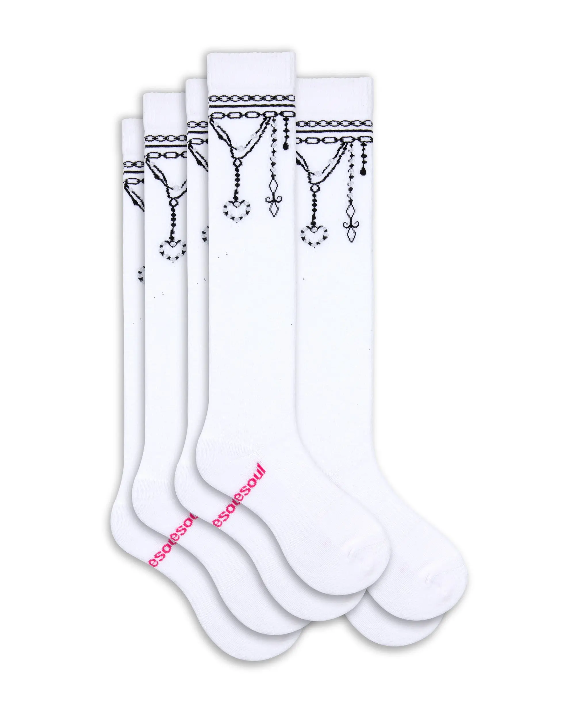 Valentina Ultrahigh Sock 3 Pack Solid - Organic Cotton Seamless Double Cushioned Breathable Knee High Socks Ribbed Cuff Design Comfort Fit As Seen On Shark Tank Everyday Outfits Soft Comfy socks For Men And Women