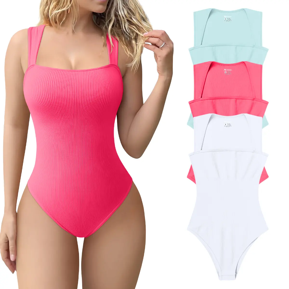 Seablue,Fluorescent pink2,White