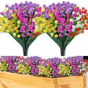 Artificial Flower without Vase, 12pcs/set Colorful Faux Flower, Decorative Flower for Outdoor Flowerpot, Home Decor Supplies for Living Room Bedroom Garden, Fruit
