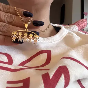 Tricolor Boys and Girls Pendant - Design Variety 1-5, Colorful Charm, Chain Not Included, Selection of Tricolor Pendants for Boys and Girls