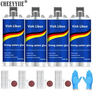 4PCS High Temperature Resistant Casting Glue Set Strong Waterproof Welding Glue For Stainless Steel Fuel Iron Leakage Repair Anti-Clogging & Electrically Safe for Daily Use