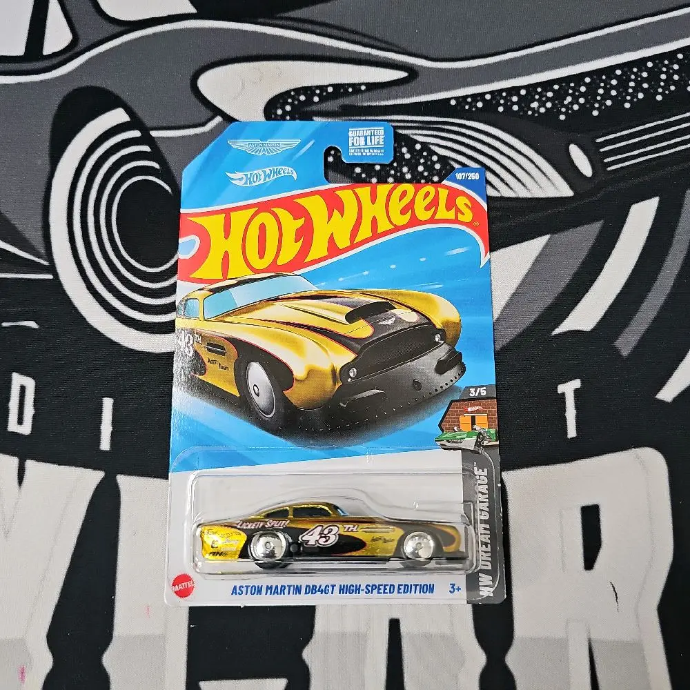2025 Hot Wheels - Super Treasure Hunt- Martin DB4GT High Speed - Gold Paint and Rubber Wheels Shipped in Protector