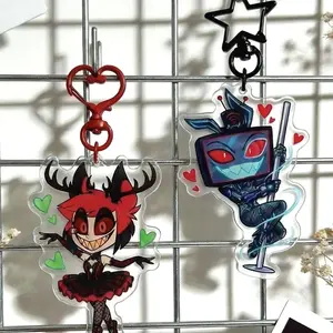 Hazbin Hotel Keychain, Vox Keychain, Alastor Keychain
