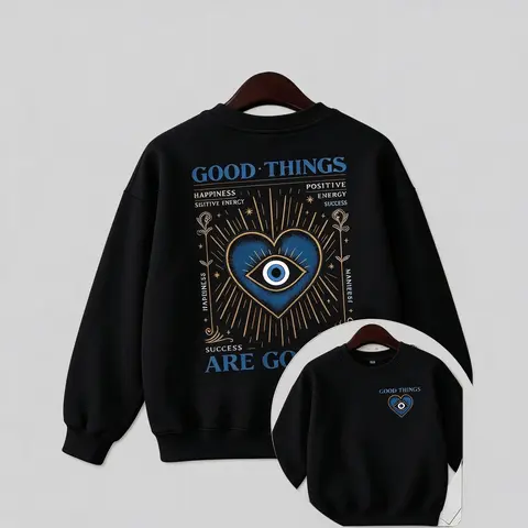 Women's 90s Graphic Tees, Retro Evil Eye Print Oversized T-Shirt, Breathable Cotton Streetwear Tops, Trending Casual Clothes, Trending Clothes, Cargo Pants, Casual Fit,Hoodie,Sweatshirt,Christmas and Halloween gifts
