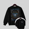 Women's 90s Graphic Tees, Retro Evil Eye Print Oversized T-Shirt, Breathable Cotton Streetwear Tops, Trending Casual Clothes, Trending Clothes, Cargo Pants, Casual Fit,Hoodie,Sweatshirt,Christmas and Halloween gifts