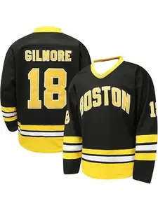 Happy Gilmore # 18 jersey Boston Adam Sandler 1996 movie ice hockey jersey 90S hip-hop party long sleeved T-shirt