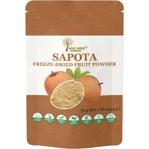 Indus Farms Superfoods Freeze-Dried Sapota Fruit Powder 1 lb Single Ingredient GMO-Free Vegan Natural Sweetener for Baking & Beverages Healthy Caramel Flavor Premium Brown Sugar Substitute
