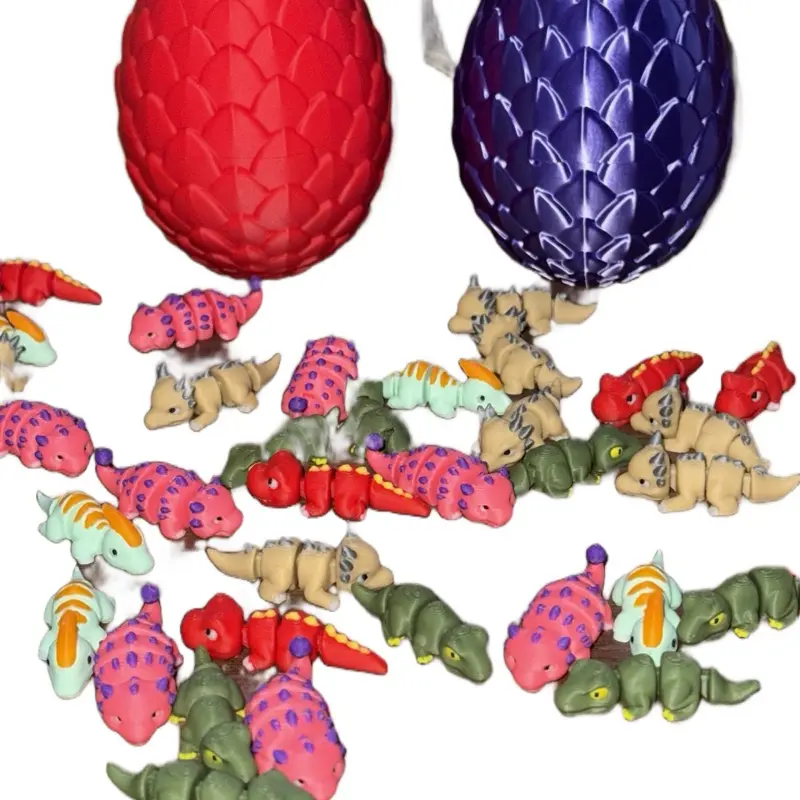 Mini Flexi Dinosaur Figurines Tiny Dinosaurs with egg jurassic