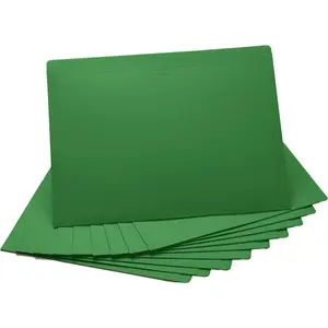 File Jackets, Flat-No Expansion, Letter Size, Reinforced Straight-Cut Tab, 10 Pack