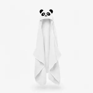 Bamboo Hooded Towel with Animal Designs for Babies and Kids