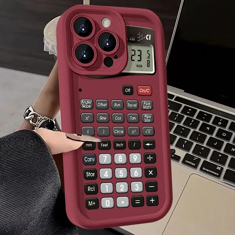 Phone Case - 1pc a Calculator-Themed Phone Case Compatible with for Apple Iphone 17 Pro Max, 16, 15, 14 Plus, 13, 12, 11 Pro Max, As Well As Xs Max, XS, And Galaxy A Series A14, A15, A16, A17, S22, S23, S24, S25 Ultra summerwins tiktokshopbacktoschool