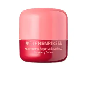 OLEHENRIKSEN Pout Preserve Sugar Melt Lip Scrub in Strawberry Sorbet