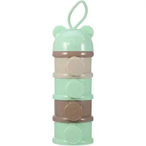 4 Layers Baby Milk Powder Formula Dispenser Infant Milk Powder Box Stackable Food Snacks Storage Box