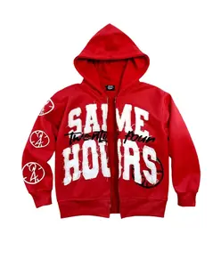 Y2K Harajuku Letter Hooded Sweatshirt For Men Classic Black Hood Long Sleeve Streetwear Graphic Pullover Operator Motocross Retro Patchwork Half Zip Hoodie Spring/Fall Regular Fit Drawstring Rib-Knit Appliques Halloween Christmas