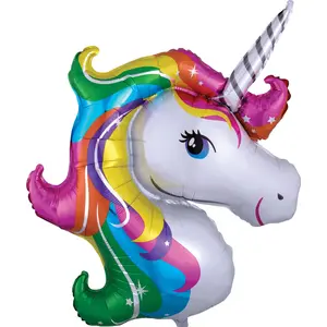 Rainbow Unicorn Foil Super Shape Balloon