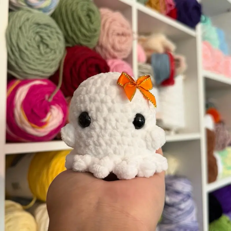 Handmade crochet Ghost plushie