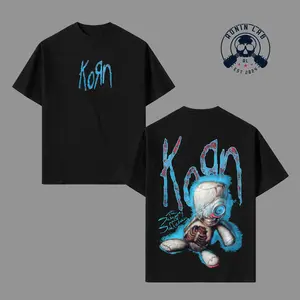 Korn The Nothing Graphic T-Shirt, Oversized Cotton Tee, Nu Metal Band Shirt, Dark Streetwear Unisex