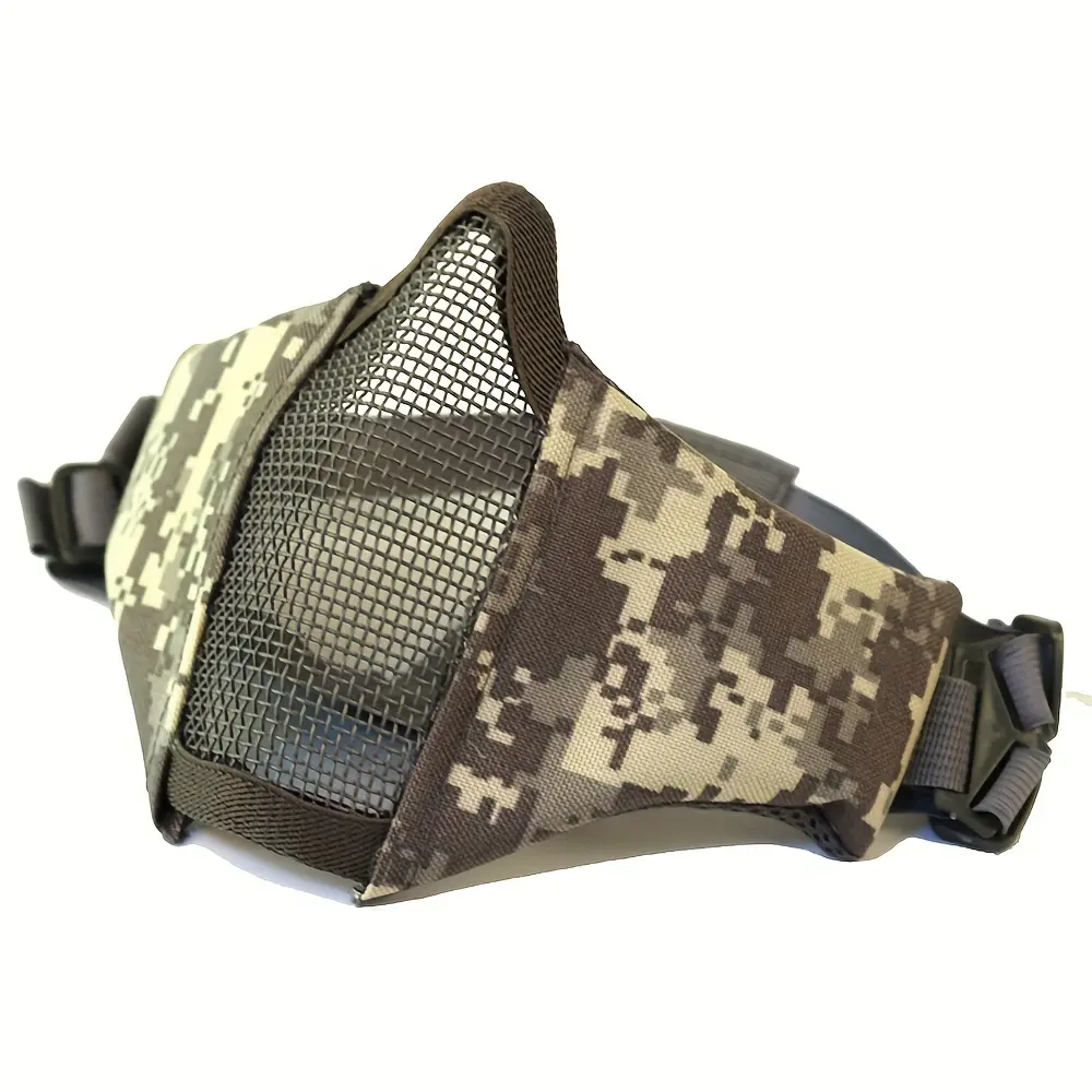 Male Game Half-Face Mask, Breathable Comfortable Polyester Sporty Face Covers & Mask for Adults