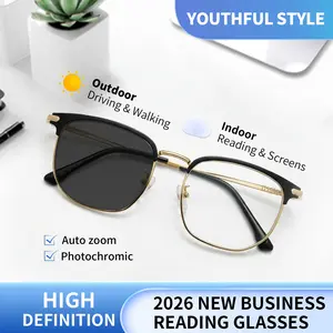 J-B-Auto Zoom Multifocal Glasses, Blue Light Blocking, UV Protection
