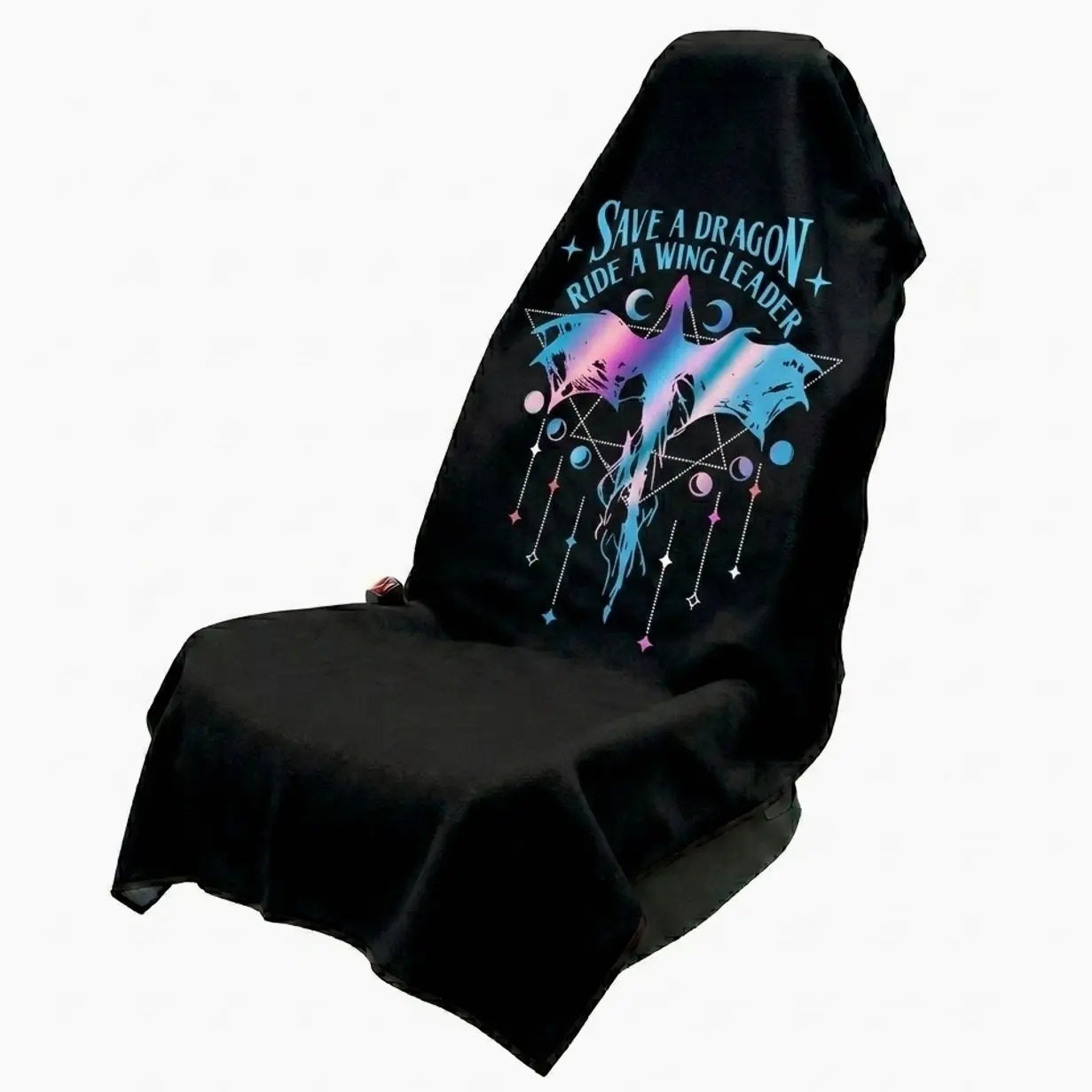 Save A Dragon Ride A Wing Leader Car Seat Cover Towel, Celestial Dragon Universal Auto Seat Protector, Quick Dry Washable Vehicle Seat Cover