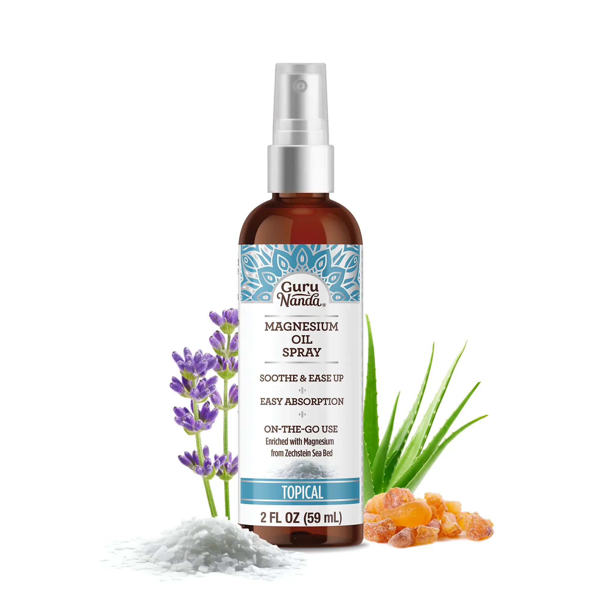 GuruNanda Magnesium Spray - 2 Fl Oz Soothing