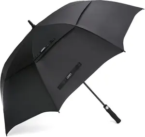 Golf Umbrella – XL Automatic Open, Double Canopy, Windproof & Waterproof – Large Stick Umbrella