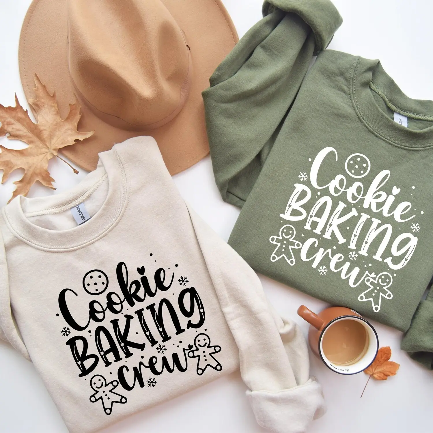 Cookie Baking Crew Sweatshirt, Christmas Gingerbread Cookie Crewneck Hoodie, Xmas Cookies Shirt, Baking Cookies Tee, The Cookie Crew Tshirt HD