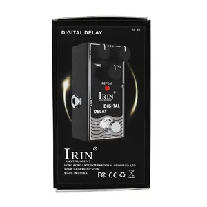 Irin Digital Delay Effect Pedal, Single Block Guitar Effects Processor, High-Quality Sound Enhancement, Ideal for Musicians & Bands