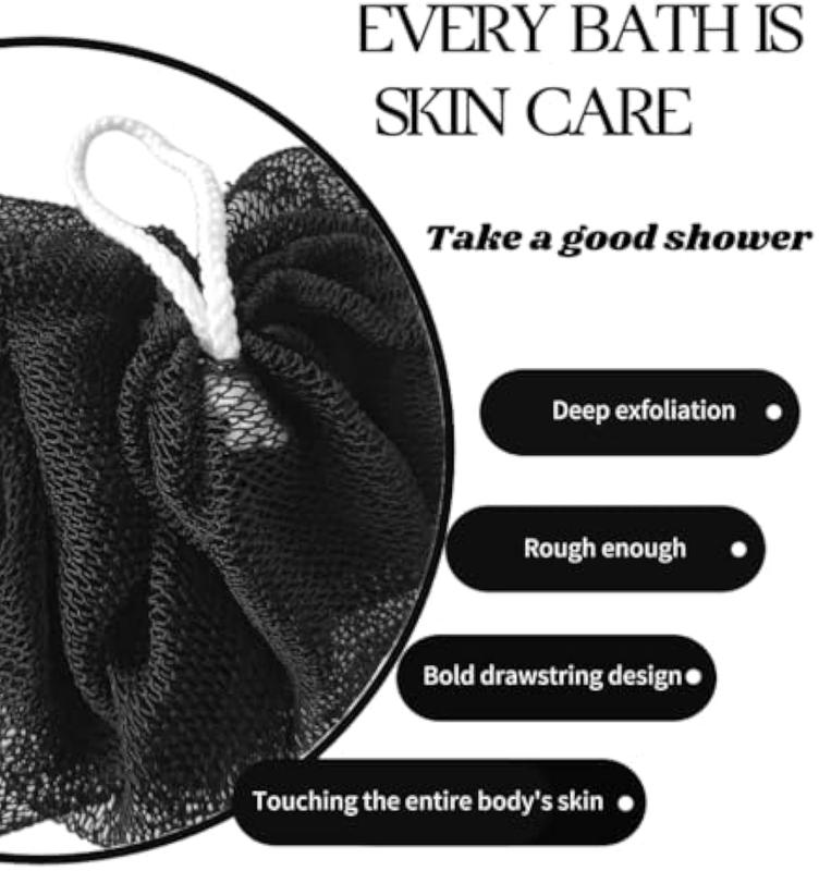 3-PCS-African Exfoliating Net Sponge, Ethically Sourced from Nigeria Bath Sponge Smooth Skin Bath Sponge Shower