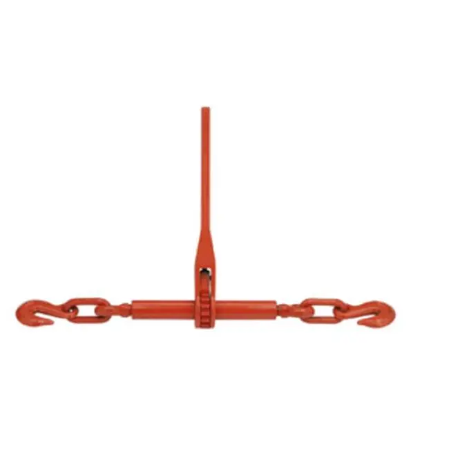 Ratcheting Turnbuckle Load Binder, Forged Steel, 5400 LBS Capacity, 0.38 in. Chain Links Size, 14 in. Length, Heat Treated, Spring Loaded Pawls, Heavy Lifting Tools & Hardware for Ropes, Chains & Pulleys